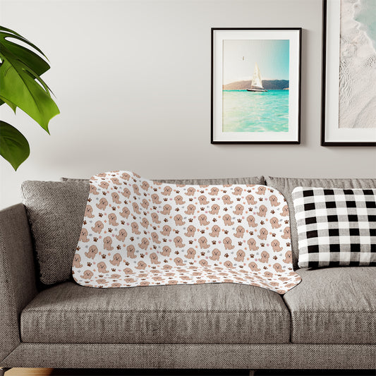Cozy Sherpa Blanket, Soft Two-Tone Design, Perfect for Snuggling, Home Decor, Gift for All Occasions, Holiday Decor, Comfort