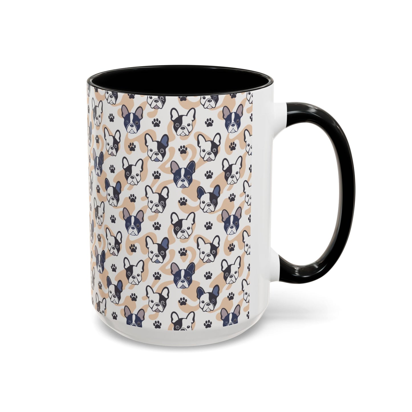 Cute Frenchie Print Coffee Mug - Perfect Gift for Dog Lovers, Animal Enthusiasts, Birthday Present, Home Office Decor, Pet Memorial
