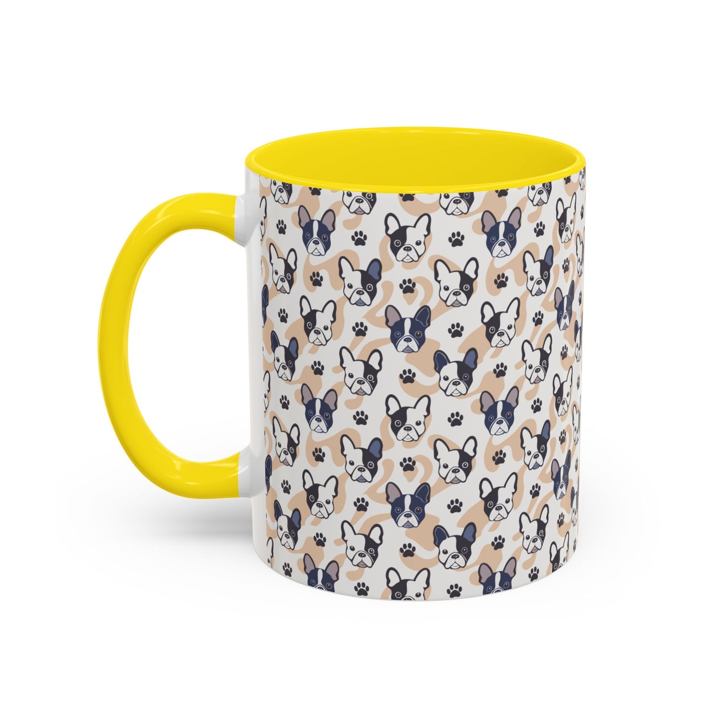 Cute Frenchie Print Coffee Mug - Perfect Gift for Dog Lovers, Animal Enthusiasts, Birthday Present, Home Office Decor, Pet Memorial