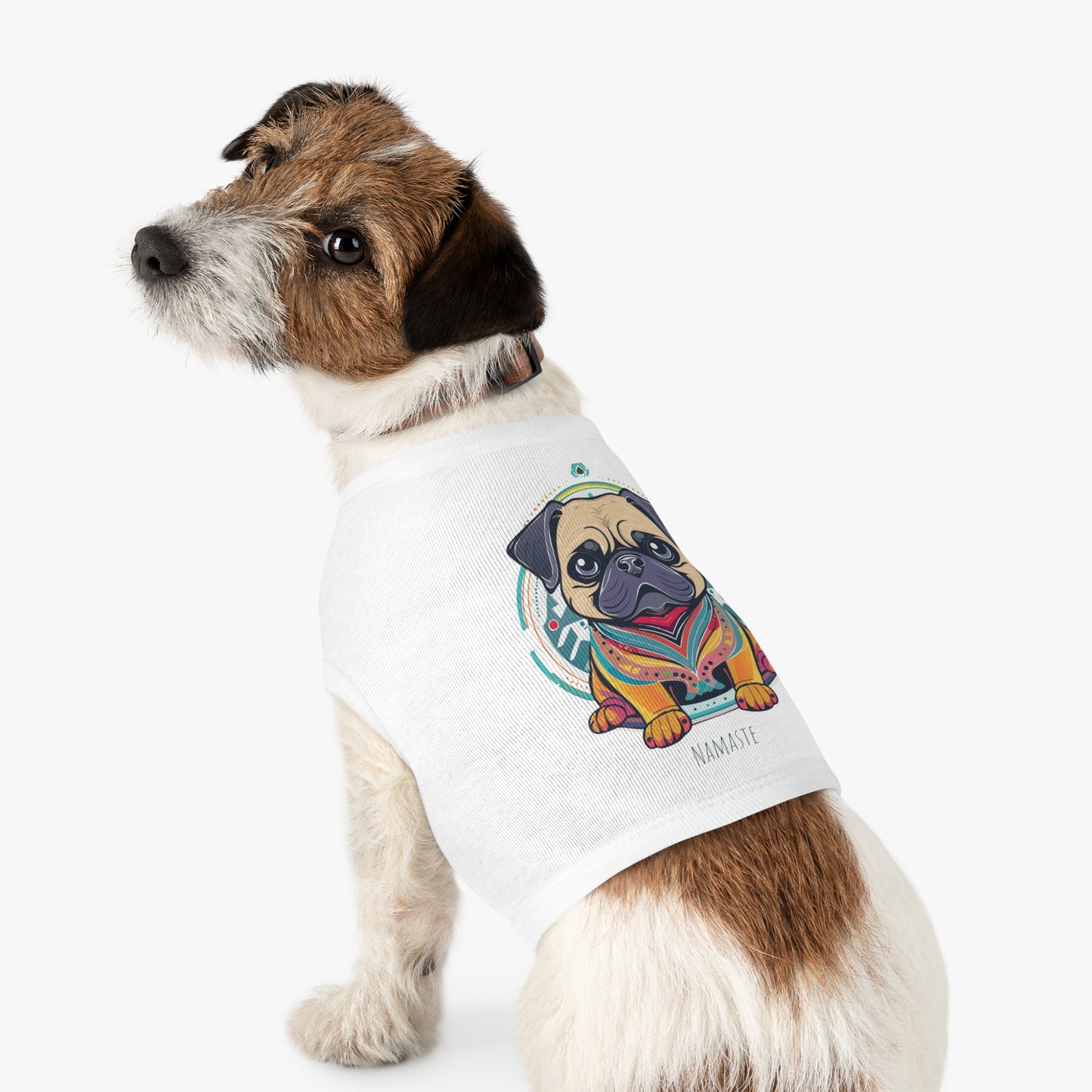 Namaste Pug Pet Tank Top, Stylish Dog Apparel, Yoga Pet Wear, Pet Summer Outfit, Dog Lover Gift, Funny Dog Shirt