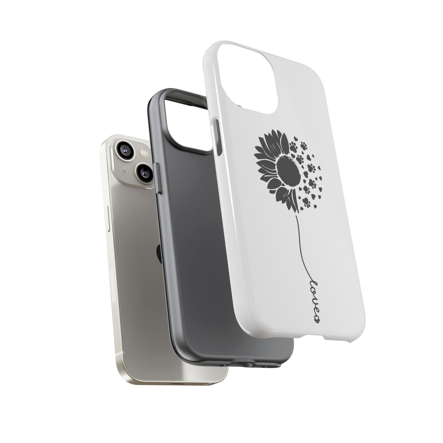 Phone Case Sunflower Paw Love Collection