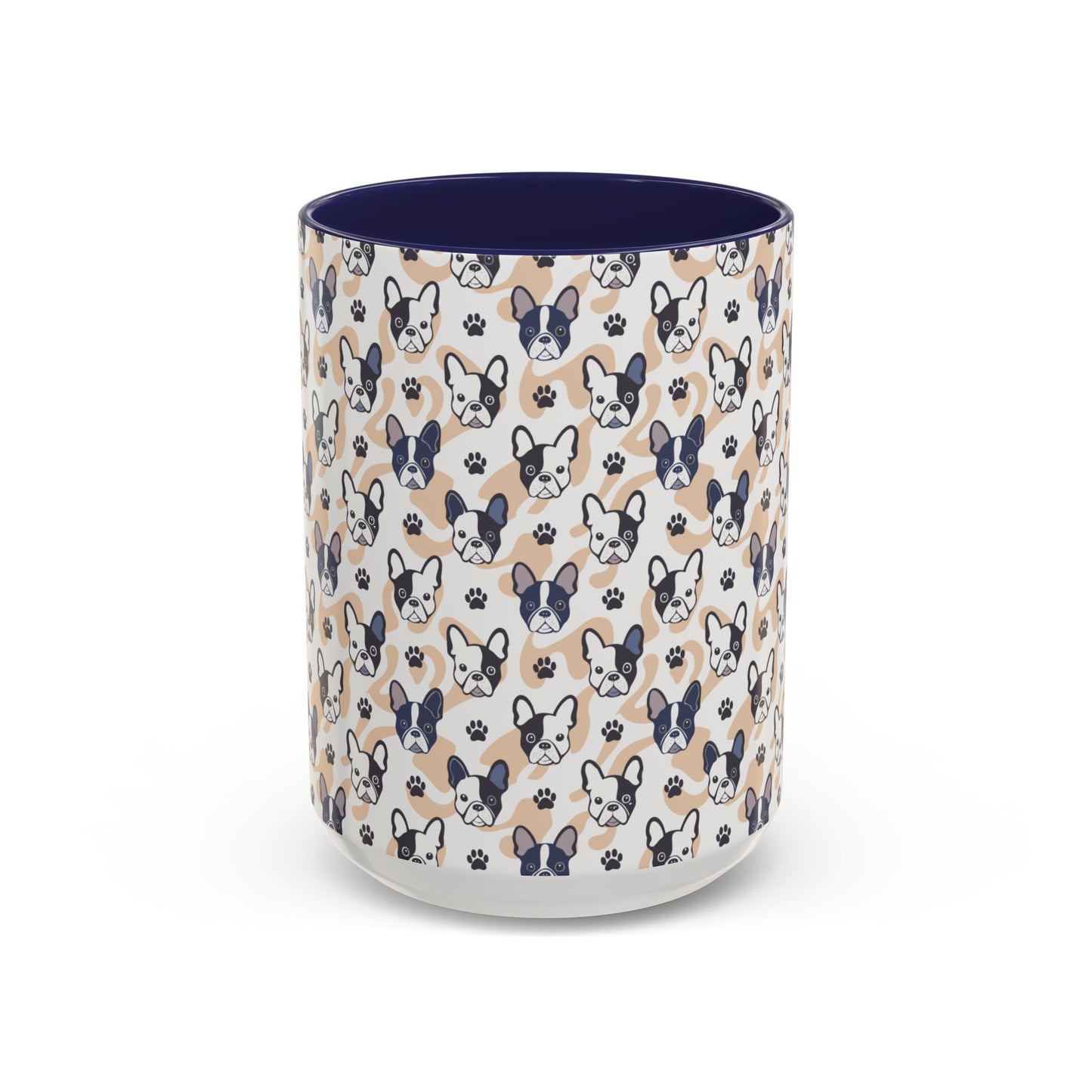 Cute Frenchie Print Coffee Mug - Perfect Gift for Dog Lovers, Animal Enthusiasts, Birthday Present, Home Office Decor, Pet Memorial