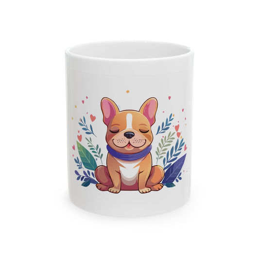 Cute French Bulldog Ceramic Mug, Dog Lover Gift, Coffee Mug for Pet Owners, Cute Dog Mug, Animal Lover Present, Gift for Dog Moms