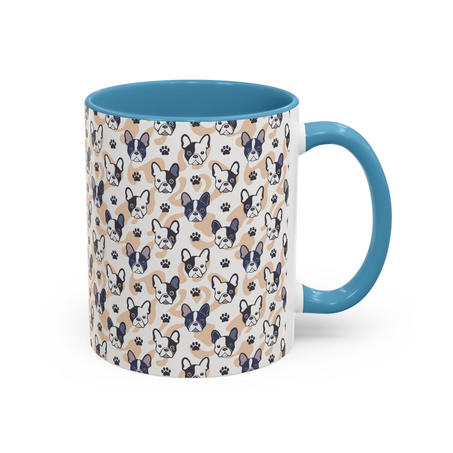 Cute Frenchie Print Coffee Mug - Perfect Gift for Dog Lovers, Animal Enthusiasts, Birthday Present, Home Office Decor, Pet Memorial