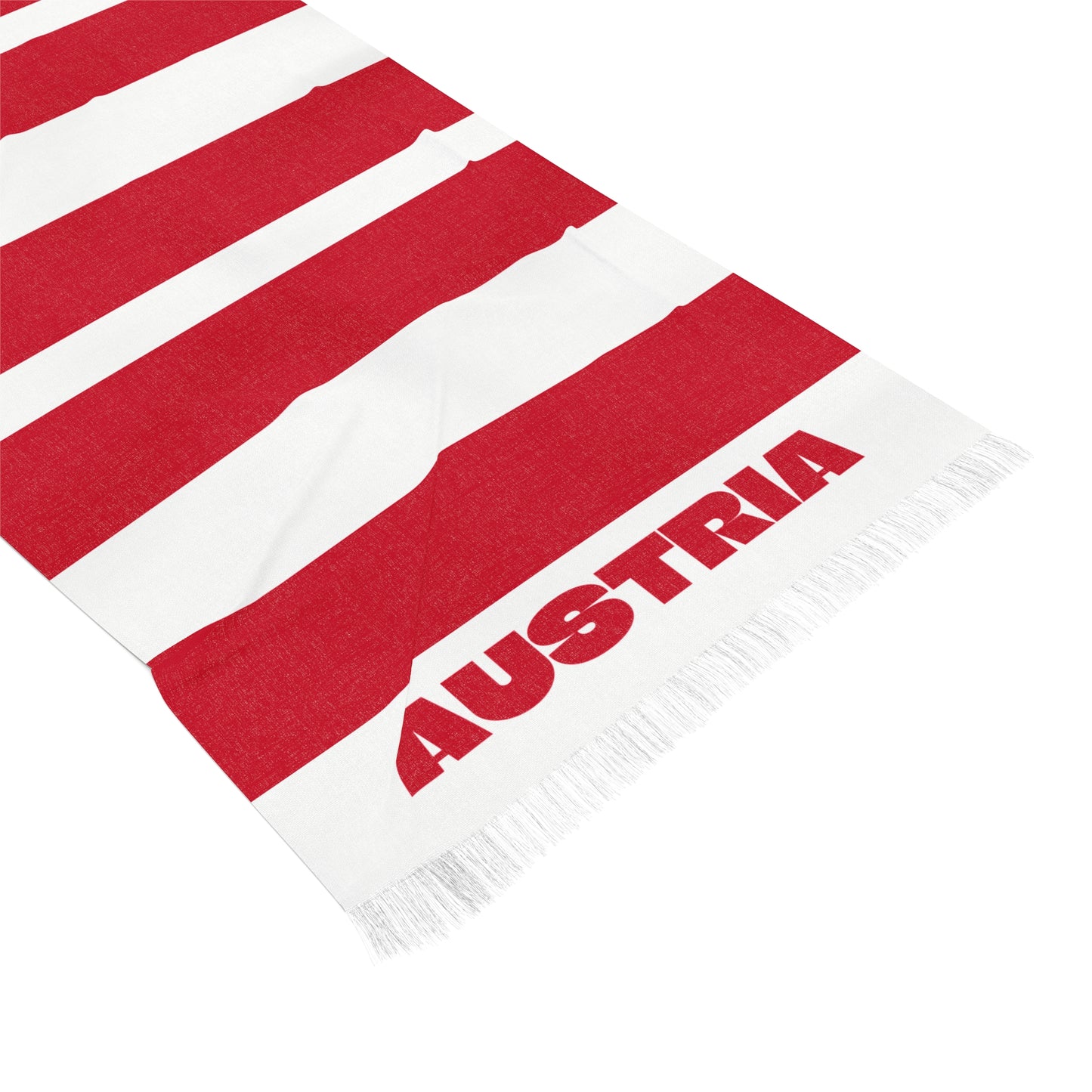 Austria Soccer Scarf - Austria Football Supporter Scarf with Flag (2026)