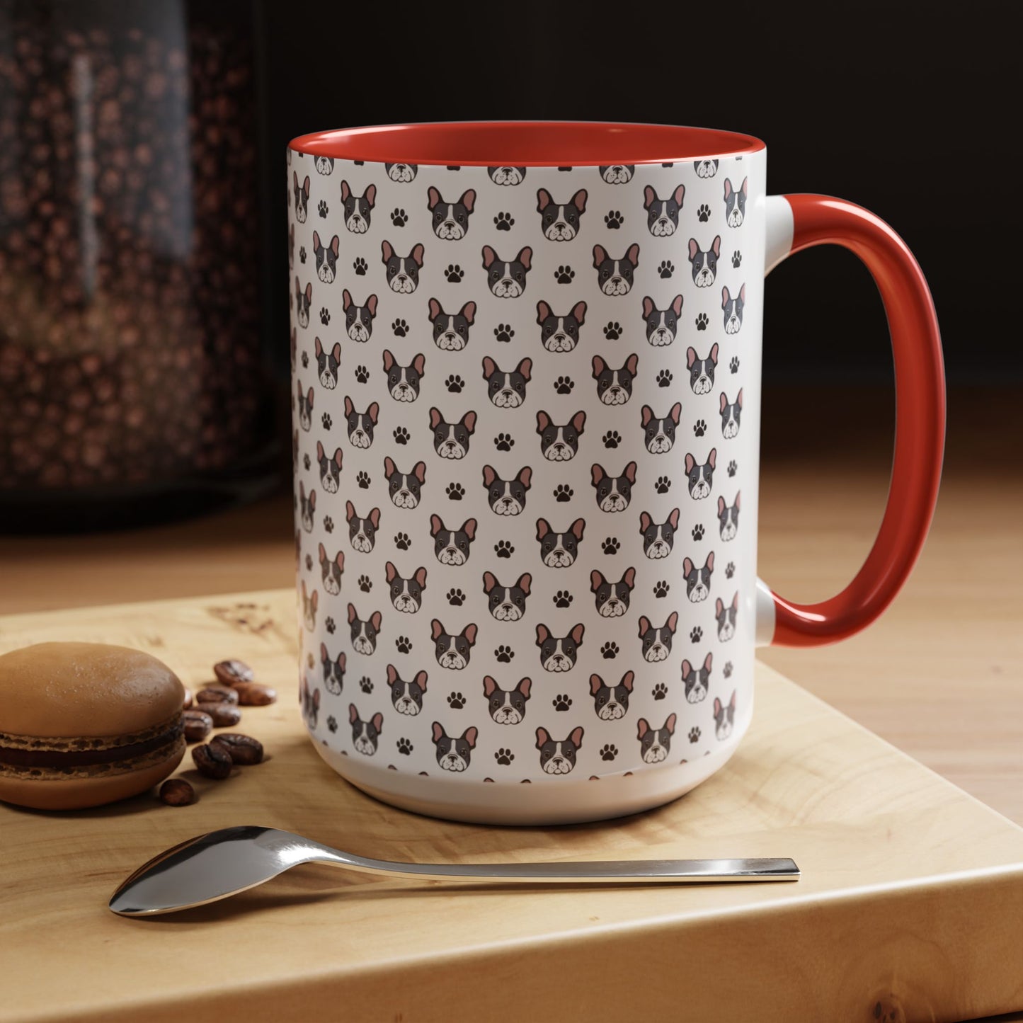 Cute French Bulldog Accent Coffee Mug | Pet Lover Gift, Animal Mug, Dog Lover Coffee Cup, Gift for Dog Owners, Frenchie Design