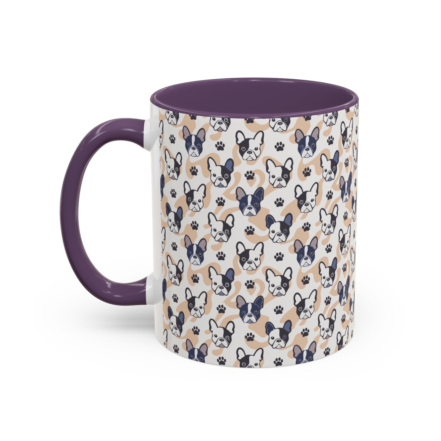 Cute Frenchie Print Coffee Mug - Perfect Gift for Dog Lovers, Animal Enthusiasts, Birthday Present, Home Office Decor, Pet Memorial
