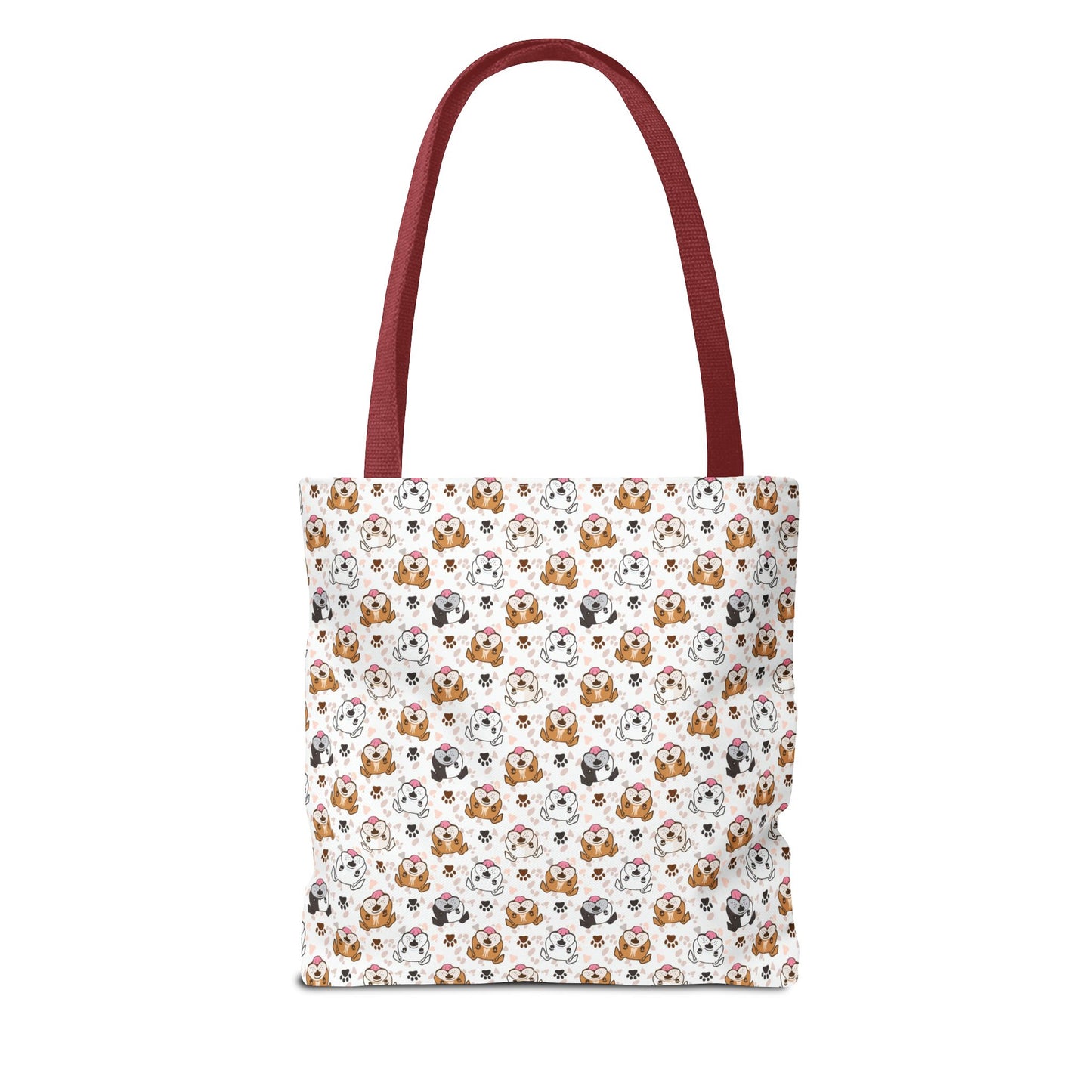 English Bulldog Tote Bag, Bulldog Lover Gift, Paw Print Design, Pet Owner Gift, Shopping Bag, Bulldog Mom/Dad Gift