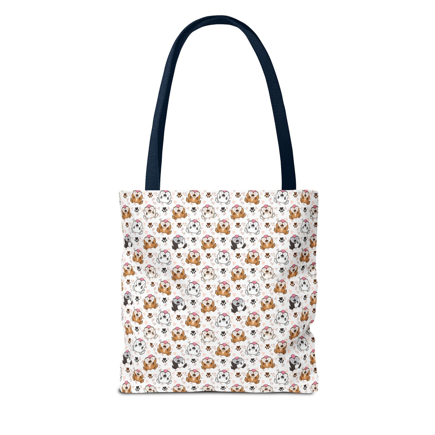 English Bulldog Tote Bag, Bulldog Lover Gift, Paw Print Design, Pet Owner Gift, Shopping Bag, Bulldog Mom/Dad Gift