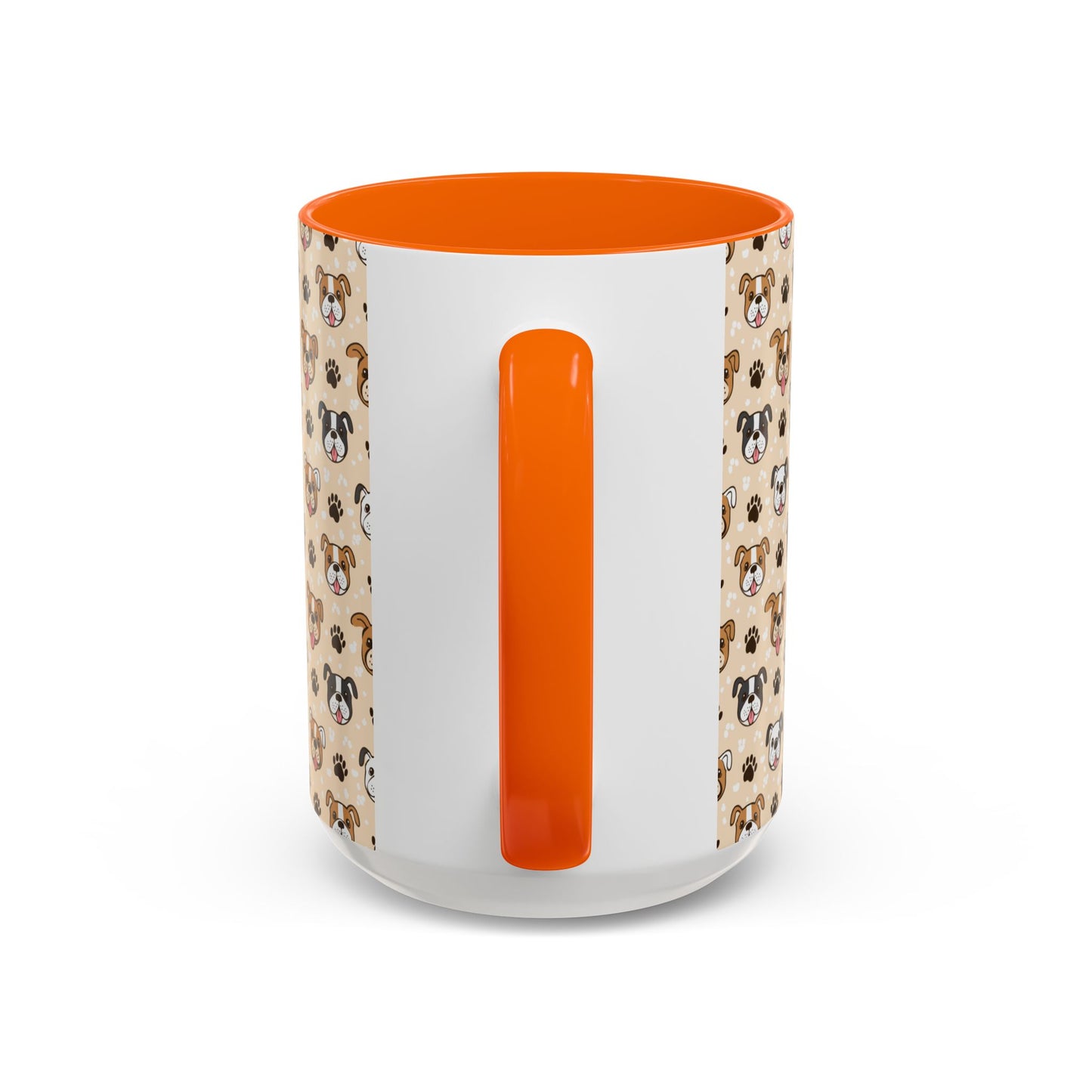 Coffee Mug, English Bulldog and Paw Print Print, Dog Lover Gift, Animal Lover, Pet Owner, Cute Mug, Ceramic Cup
