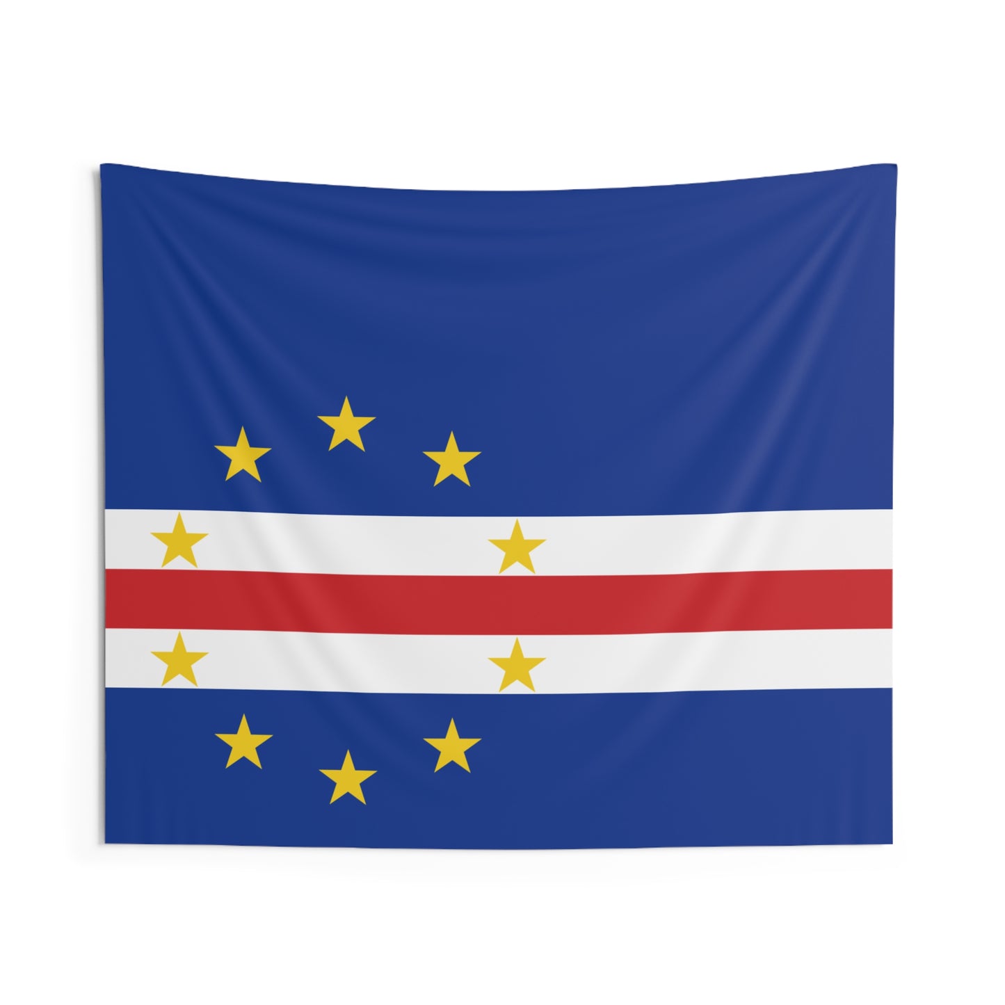 Cape Verde Soccer Tapestry - Cape Verde Flag Wall Banner for Game Day (2026)