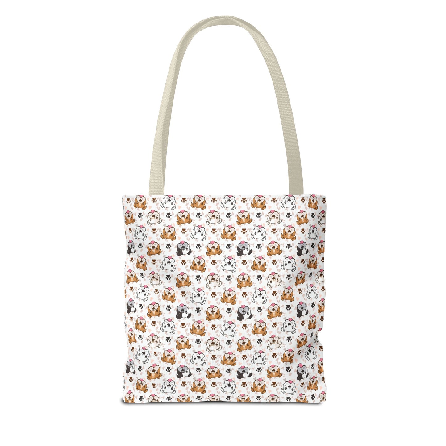 English Bulldog Tote Bag, Bulldog Lover Gift, Paw Print Design, Pet Owner Gift, Shopping Bag, Bulldog Mom/Dad Gift