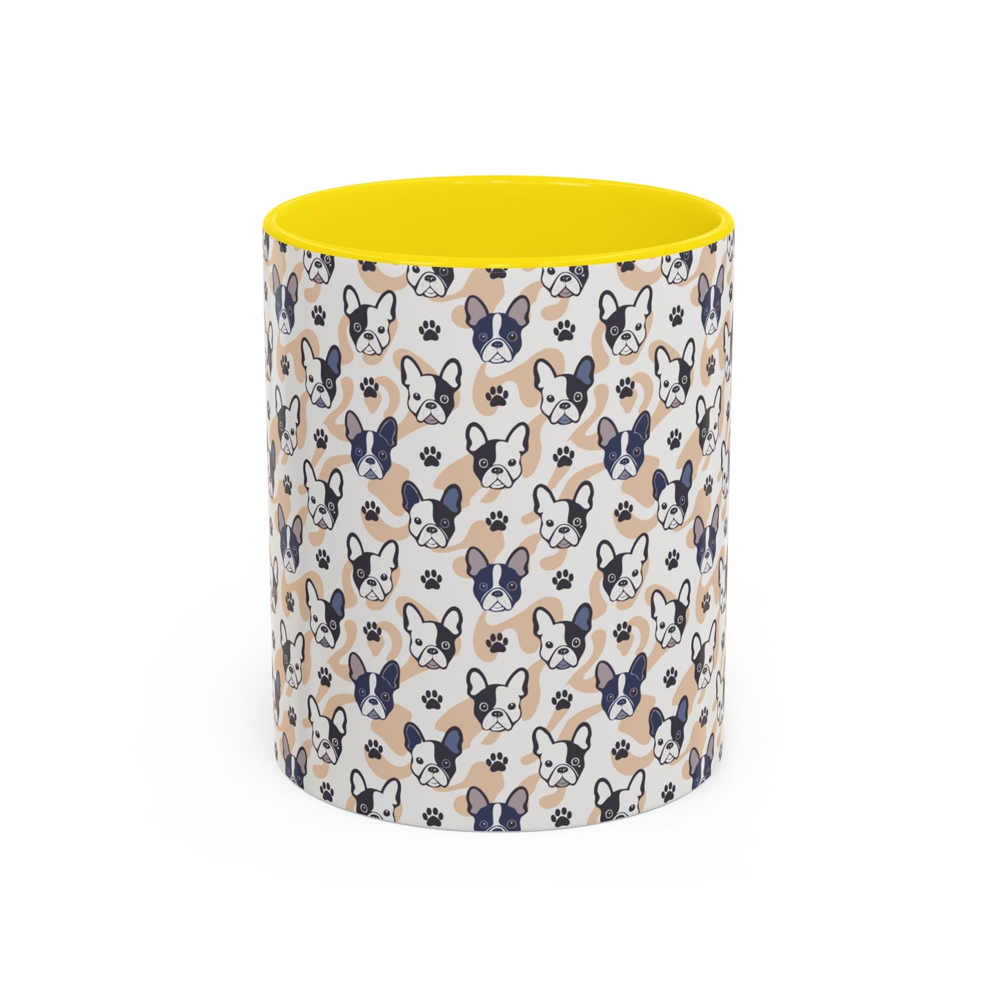 Cute Frenchie Print Coffee Mug - Perfect Gift for Dog Lovers, Animal Enthusiasts, Birthday Present, Home Office Decor, Pet Memorial