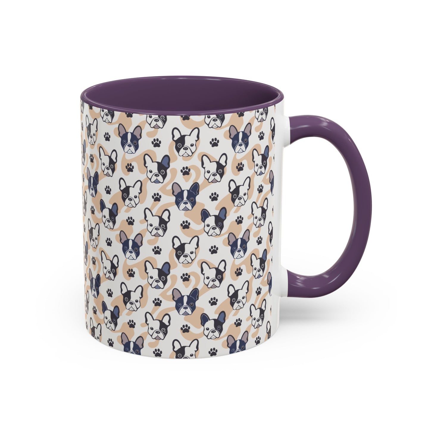 Cute Frenchie Print Coffee Mug - Perfect Gift for Dog Lovers, Animal Enthusiasts, Birthday Present, Home Office Decor, Pet Memorial