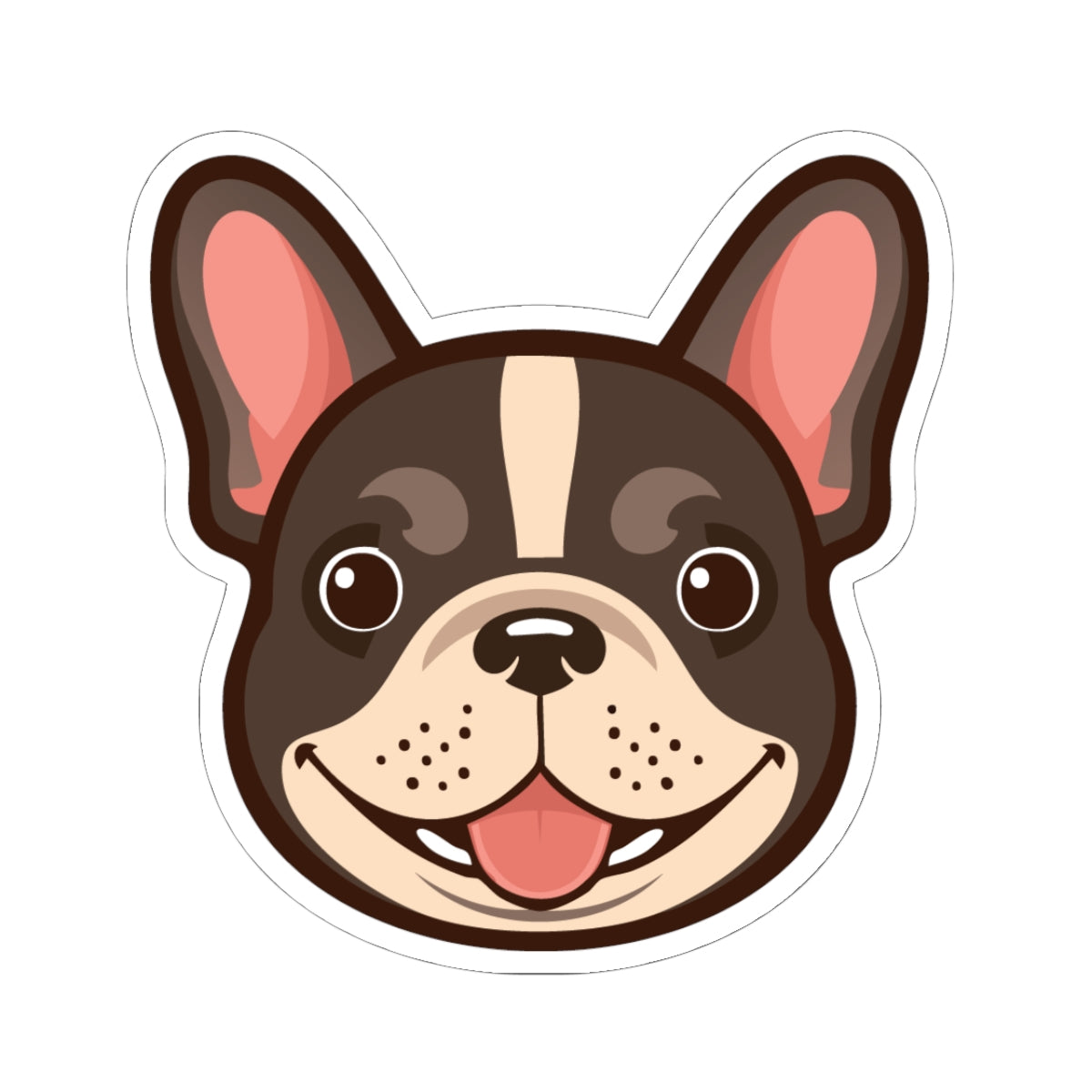 Cute French Bulldog Kiss-Cut Stickers for Dog Lovers, Laptop Decor, Journaling, Gift for Pet Owners, Frenchie Accessories