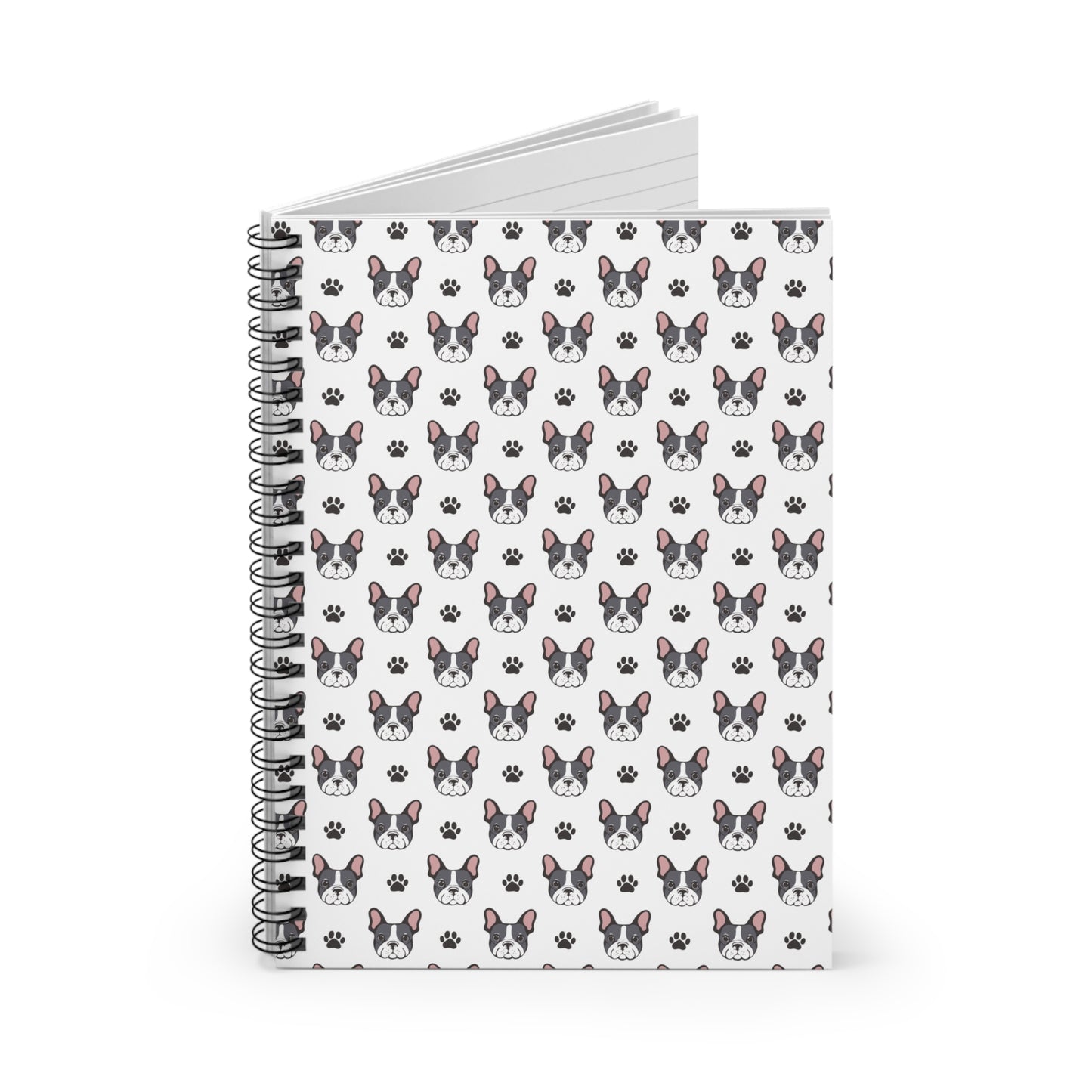 French Bulldog Spiral Notebook, Cute Dog Lover Journal, Pet Memory Book, School Supplies, Birthday Gift for Dog Owners