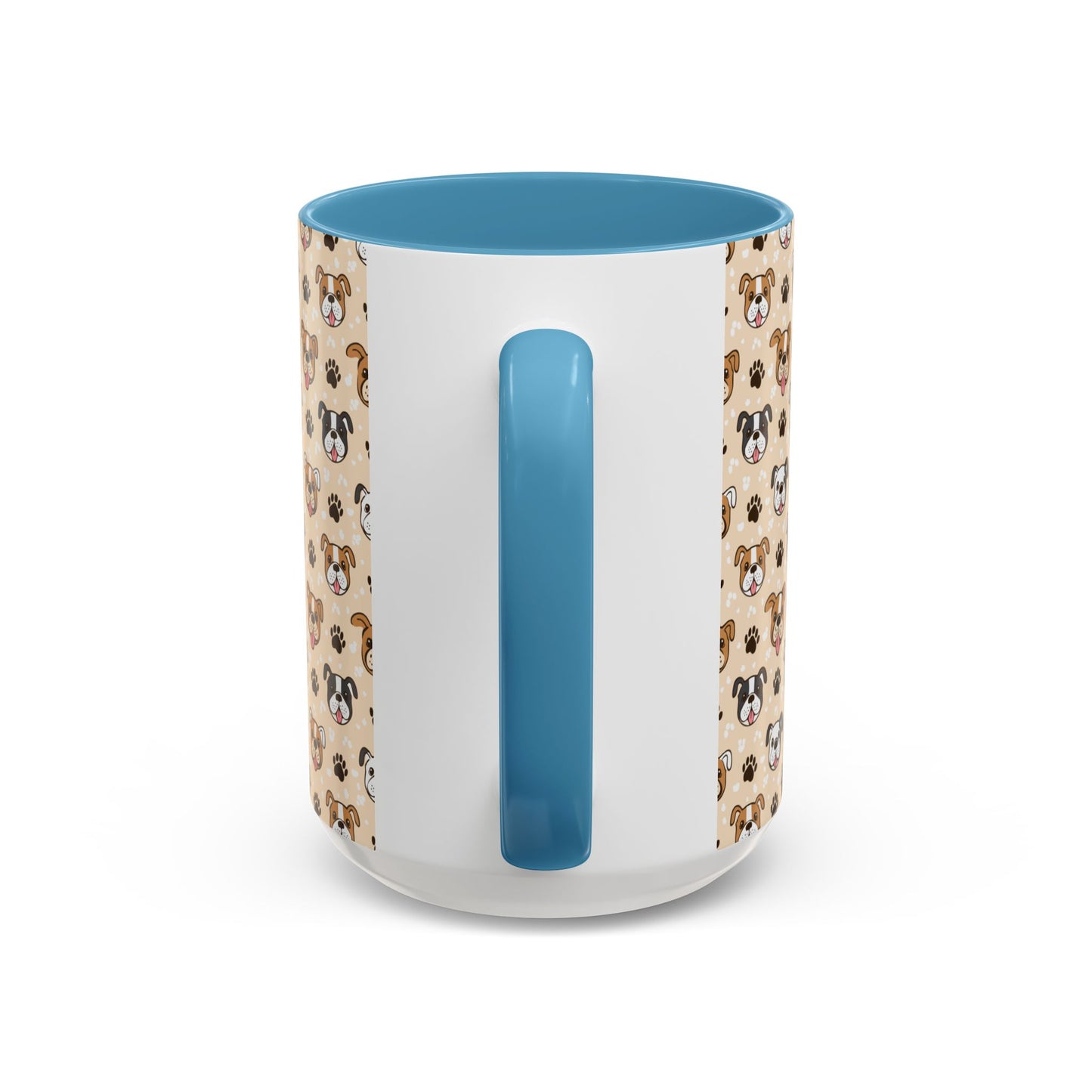 Coffee Mug, English Bulldog and Paw Print Print, Dog Lover Gift, Animal Lover, Pet Owner, Cute Mug, Ceramic Cup