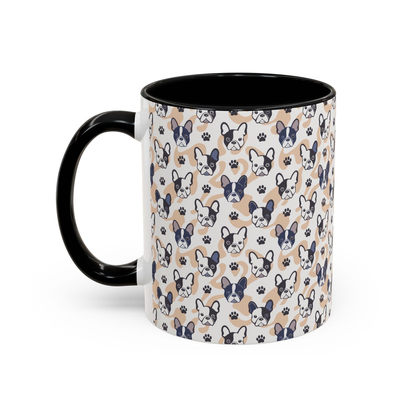 Cute Frenchie Print Coffee Mug - Perfect Gift for Dog Lovers, Animal Enthusiasts, Birthday Present, Home Office Decor, Pet Memorial