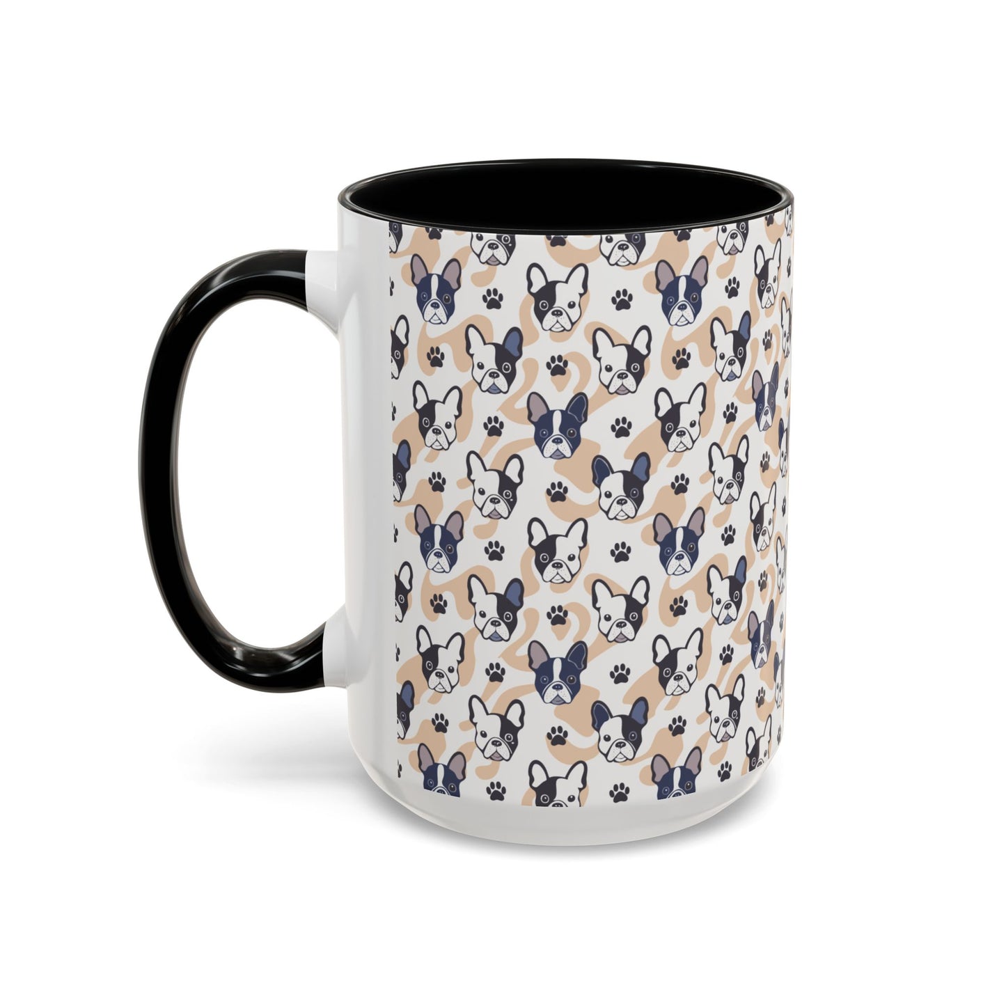 Cute Frenchie Print Coffee Mug - Perfect Gift for Dog Lovers, Animal Enthusiasts, Birthday Present, Home Office Decor, Pet Memorial
