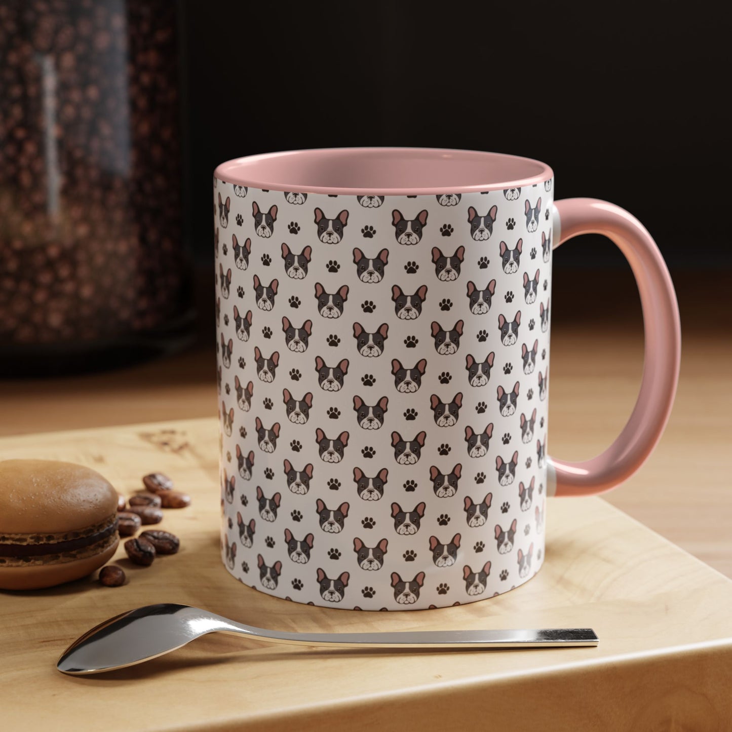 Cute French Bulldog Accent Coffee Mug | Pet Lover Gift, Animal Mug, Dog Lover Coffee Cup, Gift for Dog Owners, Frenchie Design