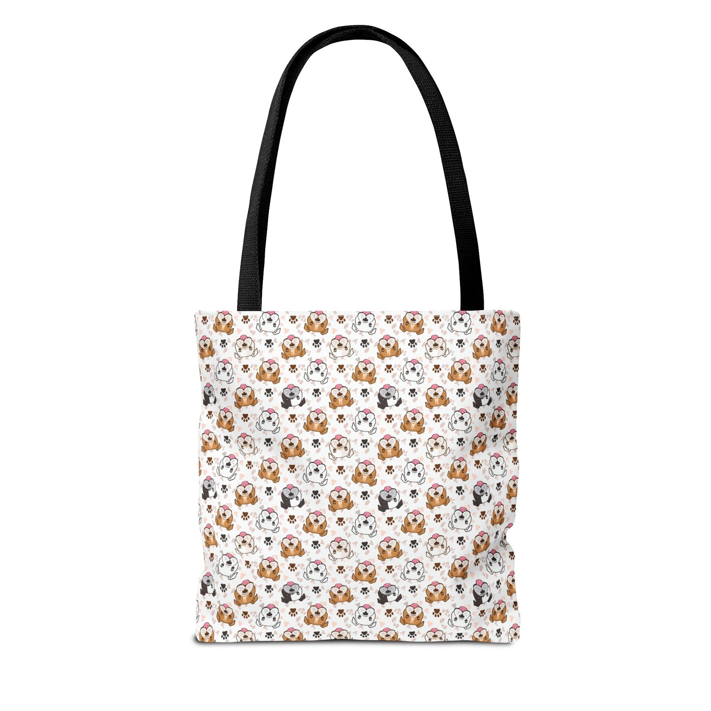 English Bulldog Tote Bag, Bulldog Lover Gift, Paw Print Design, Pet Owner Gift, Shopping Bag, Bulldog Mom/Dad Gift