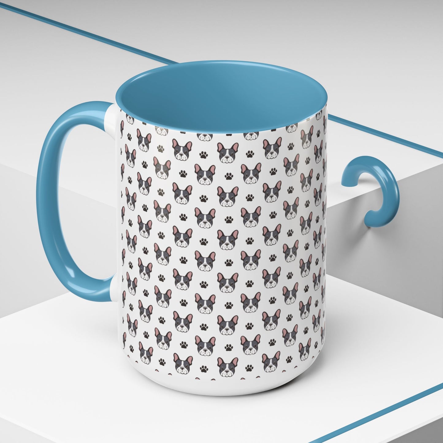Cute French Bulldog Accent Coffee Mug | Pet Lover Gift, Animal Mug, Dog Lover Coffee Cup, Gift for Dog Owners, Frenchie Design