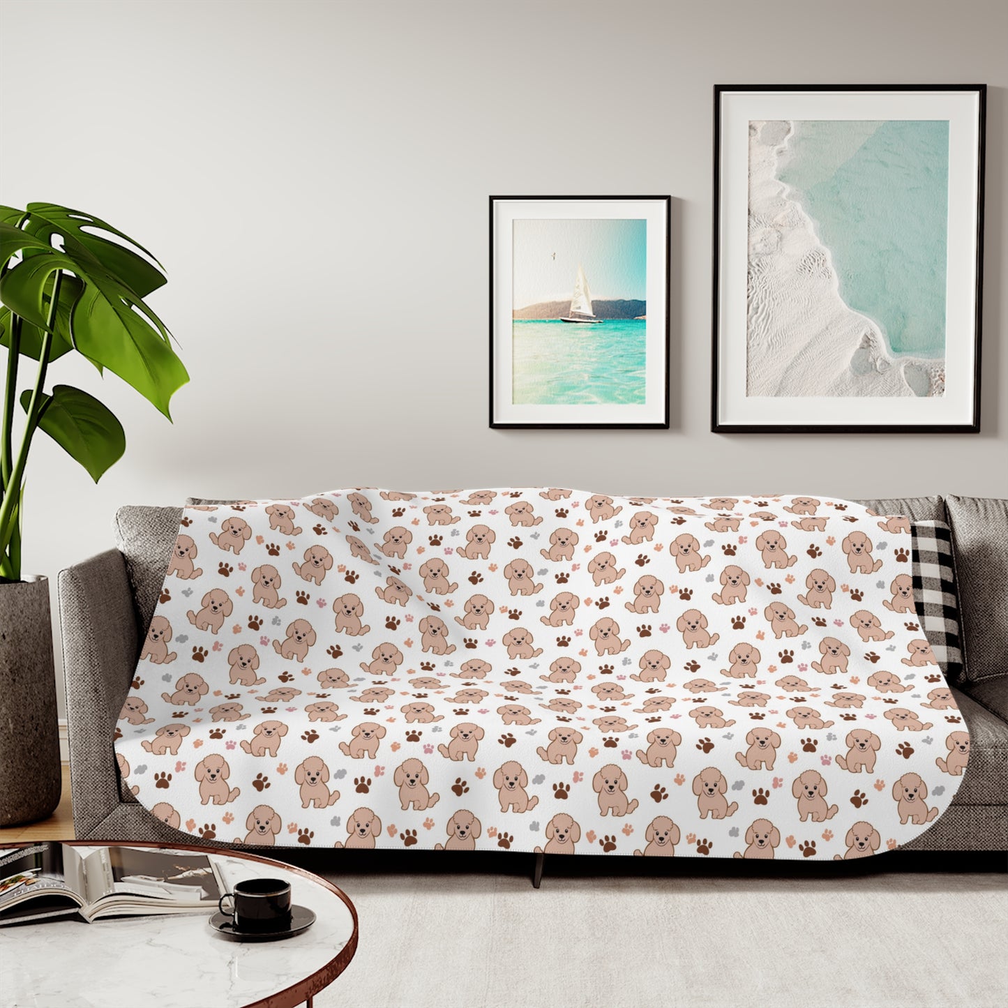 Cozy Sherpa Blanket, Soft Two-Tone Design, Perfect for Snuggling, Home Decor, Gift for All Occasions, Holiday Decor, Comfort