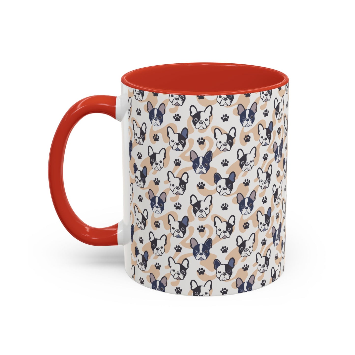 Cute Frenchie Print Coffee Mug - Perfect Gift for Dog Lovers, Animal Enthusiasts, Birthday Present, Home Office Decor, Pet Memorial