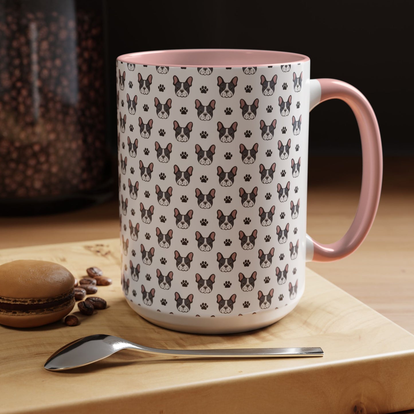 Cute French Bulldog Accent Coffee Mug | Pet Lover Gift, Animal Mug, Dog Lover Coffee Cup, Gift for Dog Owners, Frenchie Design