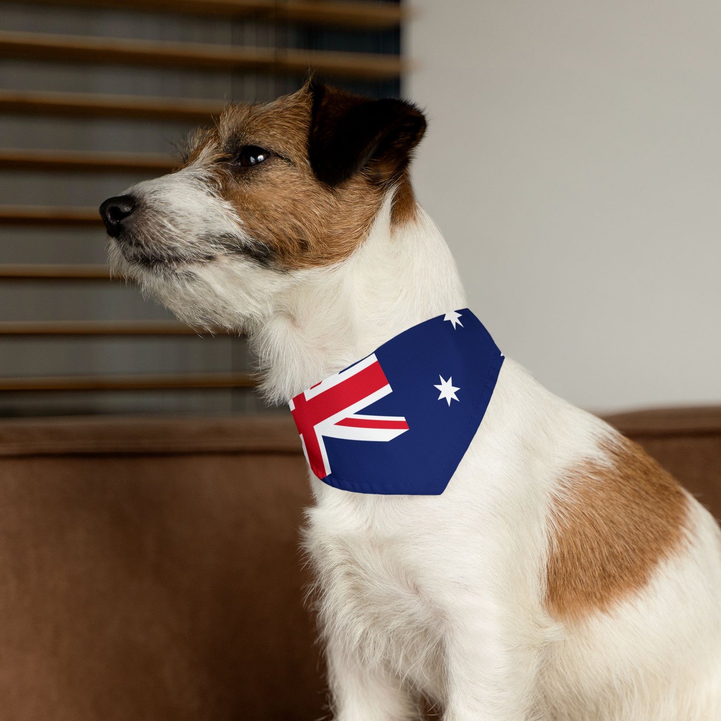 Australia Soccer Dog Bandana — Australian Flag Snap-On Pet Bandana, Fan Gear