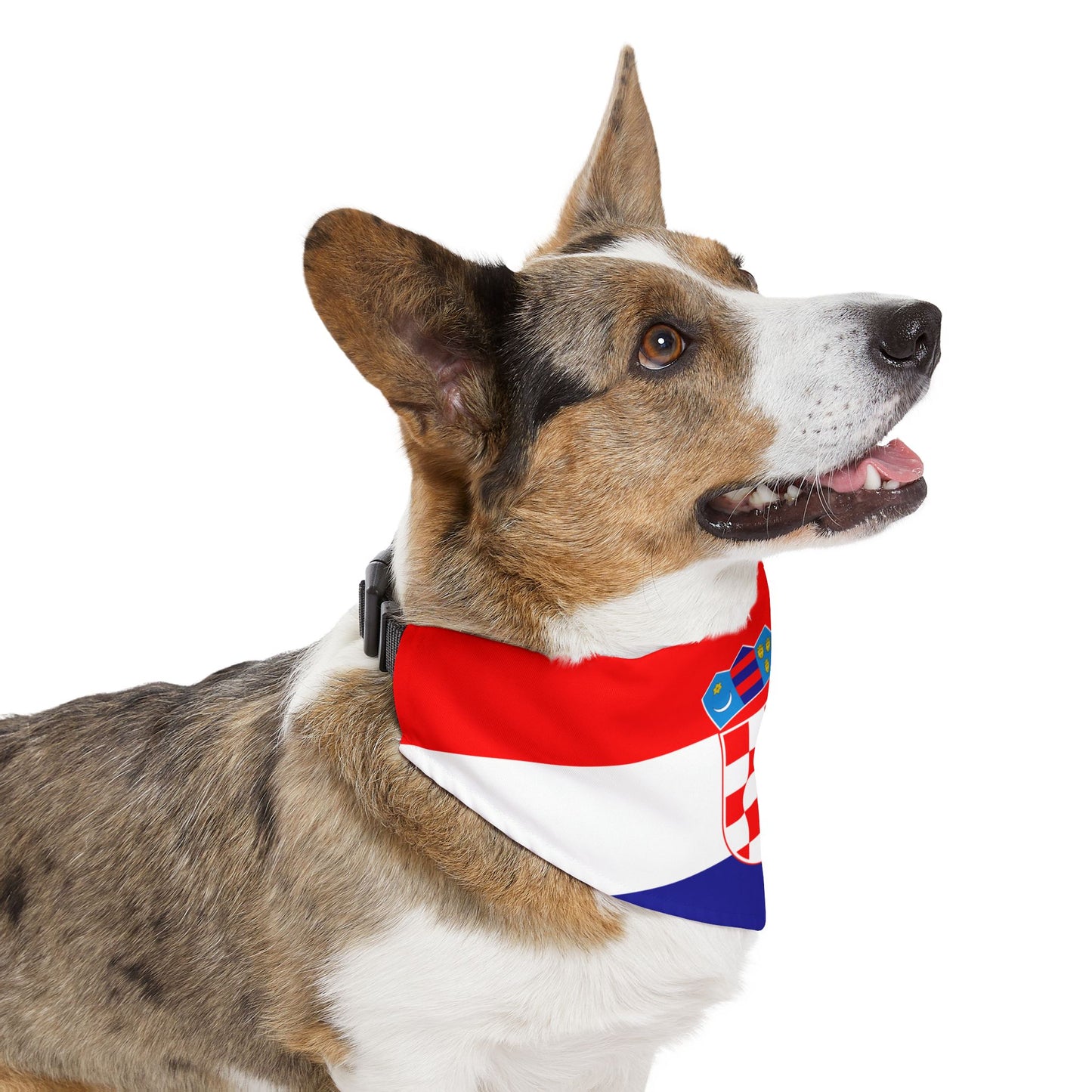 Croatia Soccer Dog Bandana — Croatian Flag Snap-On Pet Bandana, Fan Gear
