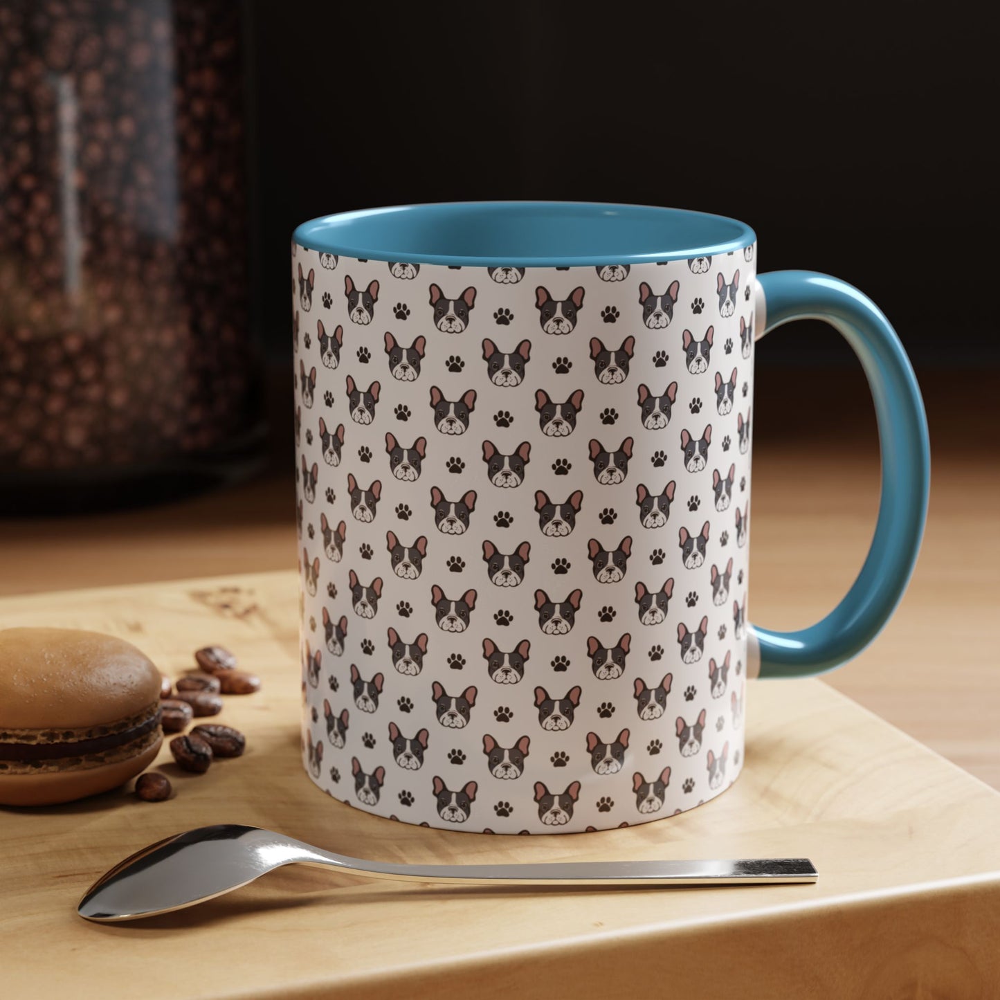 Cute French Bulldog Accent Coffee Mug | Pet Lover Gift, Animal Mug, Dog Lover Coffee Cup, Gift for Dog Owners, Frenchie Design