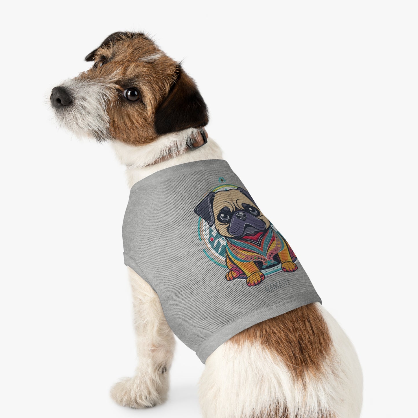 Namaste Pug Pet Tank Top, Stylish Dog Apparel, Yoga Pet Wear, Pet Summer Outfit, Dog Lover Gift, Funny Dog Shirt