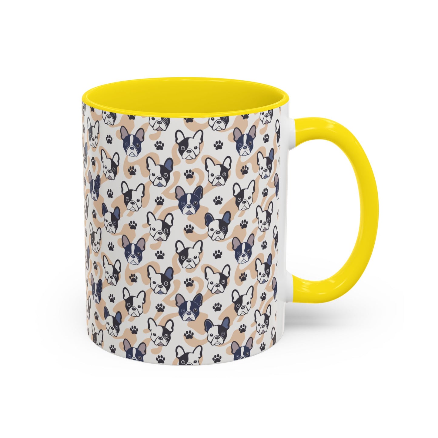 Cute Frenchie Print Coffee Mug - Perfect Gift for Dog Lovers, Animal Enthusiasts, Birthday Present, Home Office Decor, Pet Memorial