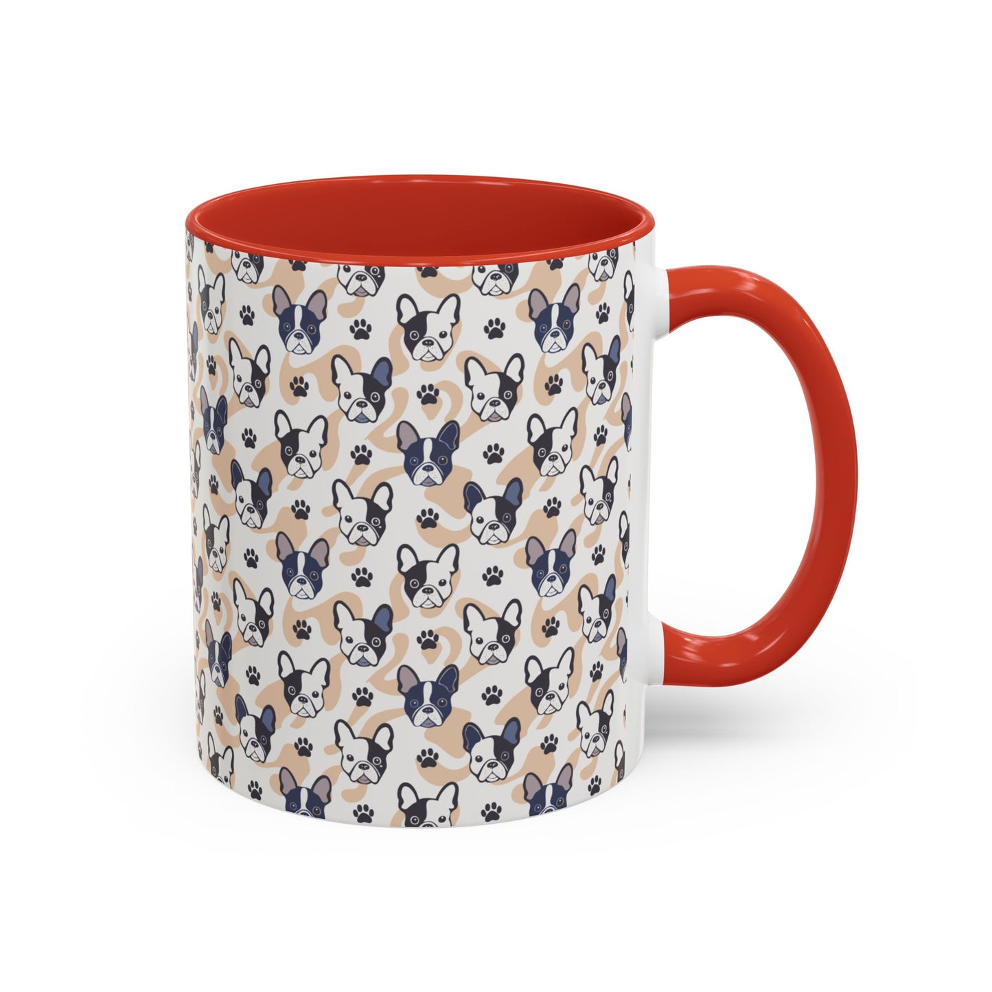 Cute Frenchie Print Coffee Mug - Perfect Gift for Dog Lovers, Animal Enthusiasts, Birthday Present, Home Office Decor, Pet Memorial