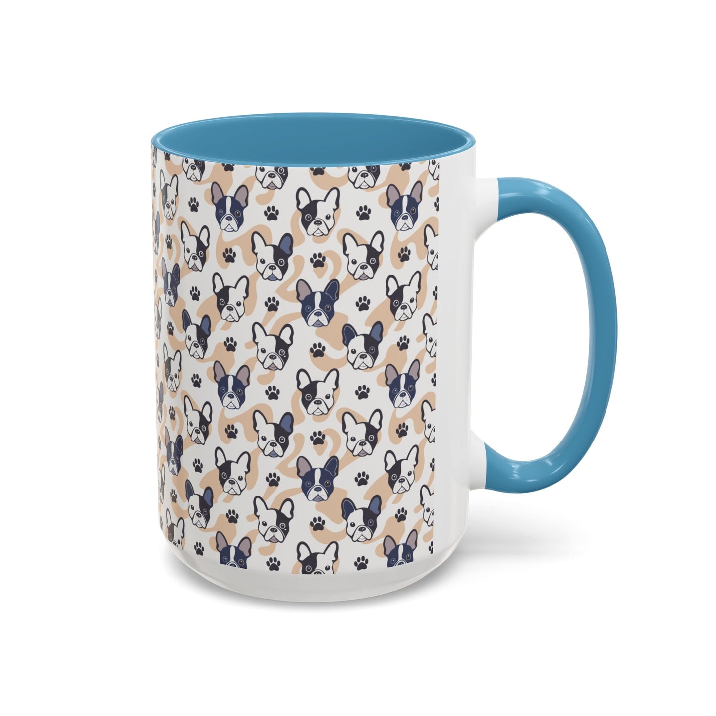 Cute Frenchie Print Coffee Mug - Perfect Gift for Dog Lovers, Animal Enthusiasts, Birthday Present, Home Office Decor, Pet Memorial