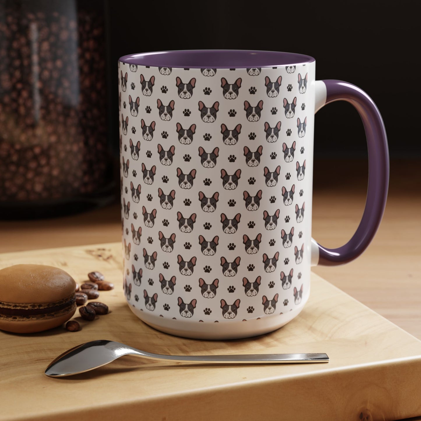 Cute French Bulldog Accent Coffee Mug | Pet Lover Gift, Animal Mug, Dog Lover Coffee Cup, Gift for Dog Owners, Frenchie Design