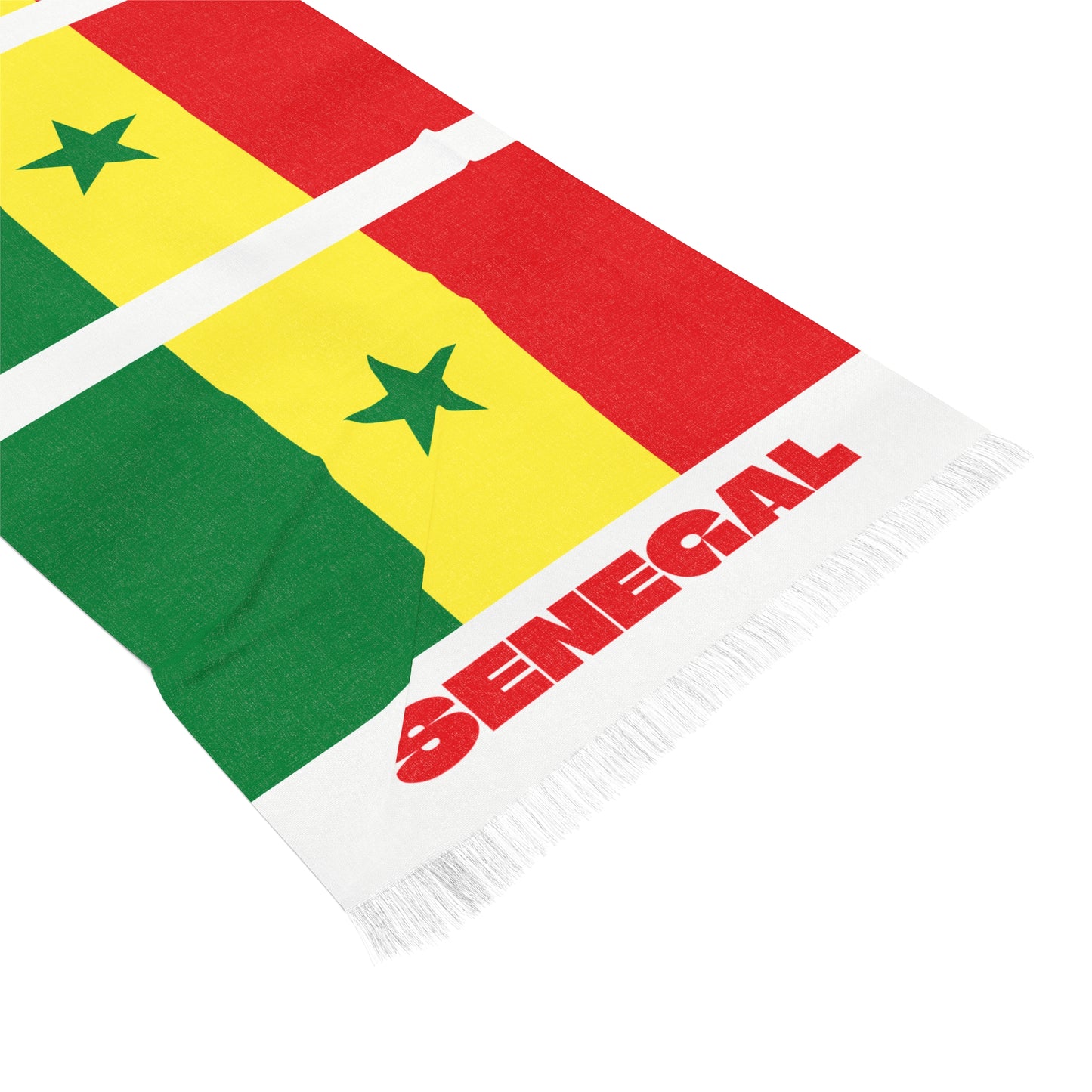 Senegal Soccer Scarf - Senegal Football Supporter Scarf with Flag (2026)