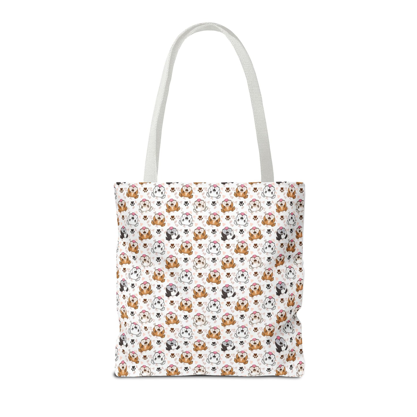English Bulldog Tote Bag, Bulldog Lover Gift, Paw Print Design, Pet Owner Gift, Shopping Bag, Bulldog Mom/Dad Gift