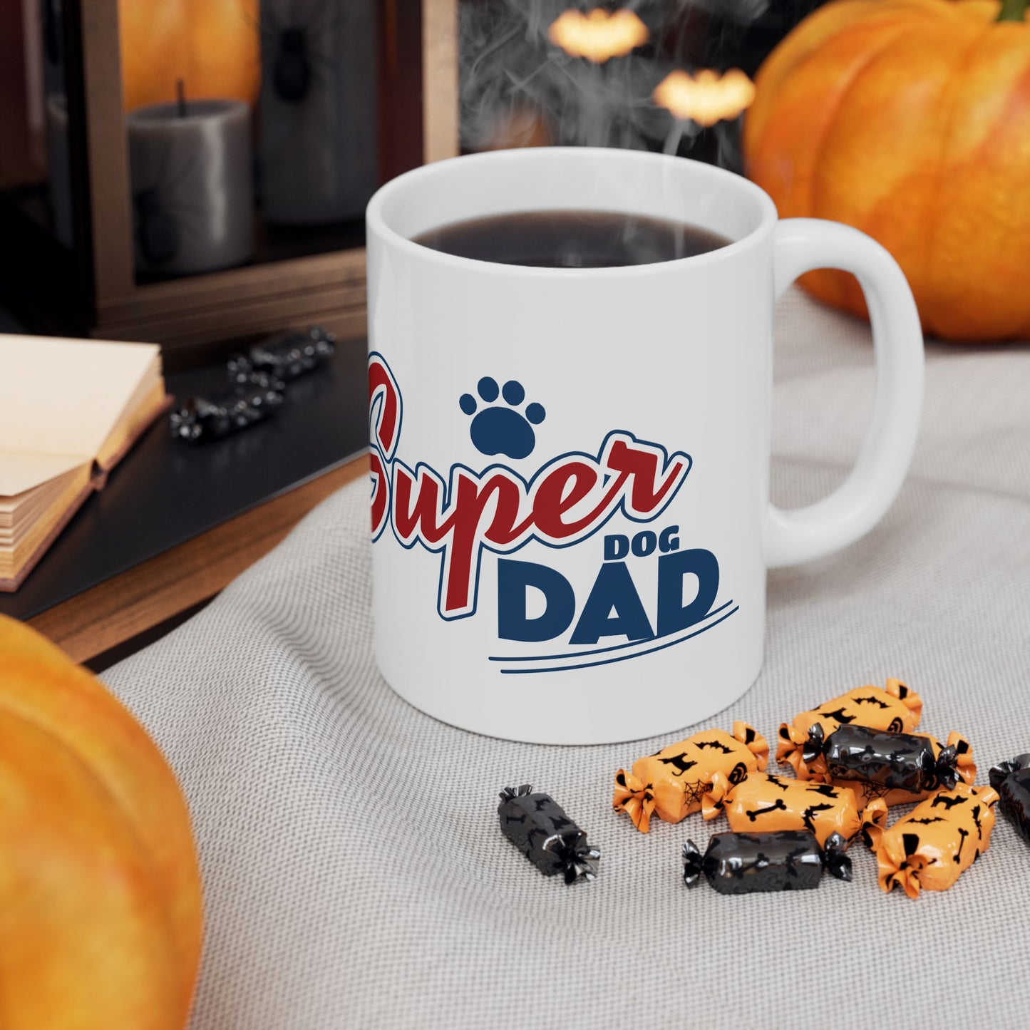 Ceramic Mug, Funny Pet Lover Gift, Dog Dad Coffee Cup, 11oz/15oz
