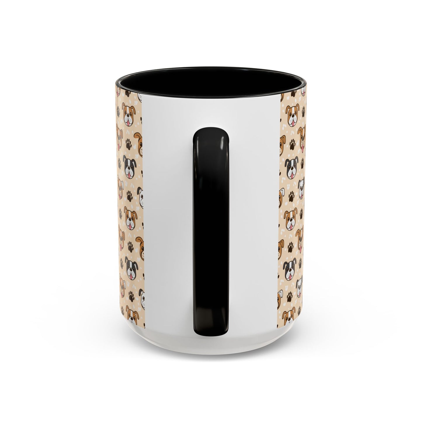 Coffee Mug, English Bulldog and Paw Print Print, Dog Lover Gift, Animal Lover, Pet Owner, Cute Mug, Ceramic Cup