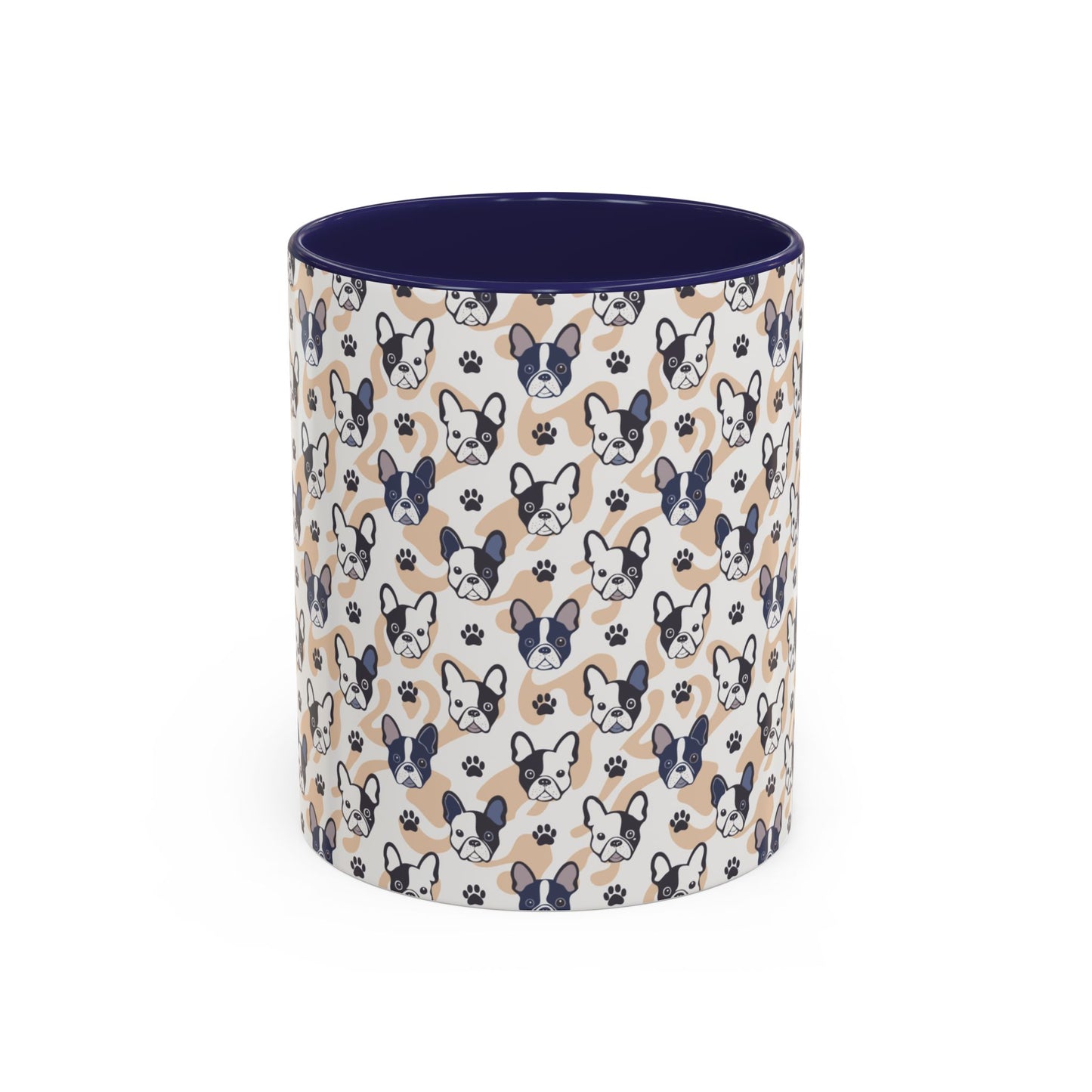 Cute Frenchie Print Coffee Mug - Perfect Gift for Dog Lovers, Animal Enthusiasts, Birthday Present, Home Office Decor, Pet Memorial
