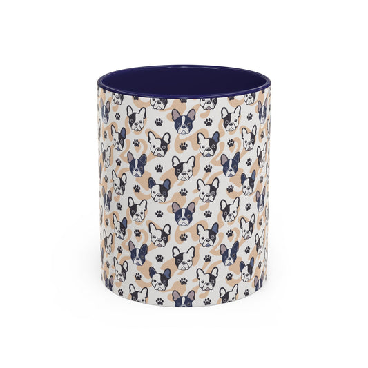 Cute Frenchie Print Coffee Mug - Perfect Gift for Dog Lovers, Animal Enthusiasts, Birthday Present, Home Office Decor, Pet Memorial