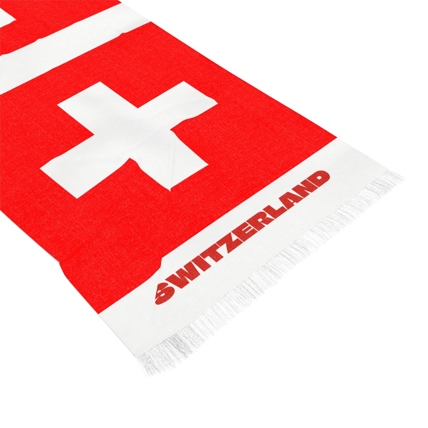 Switzerland Soccer Scarf - Switzerland Football Supporter Scarf with Flag (2026)