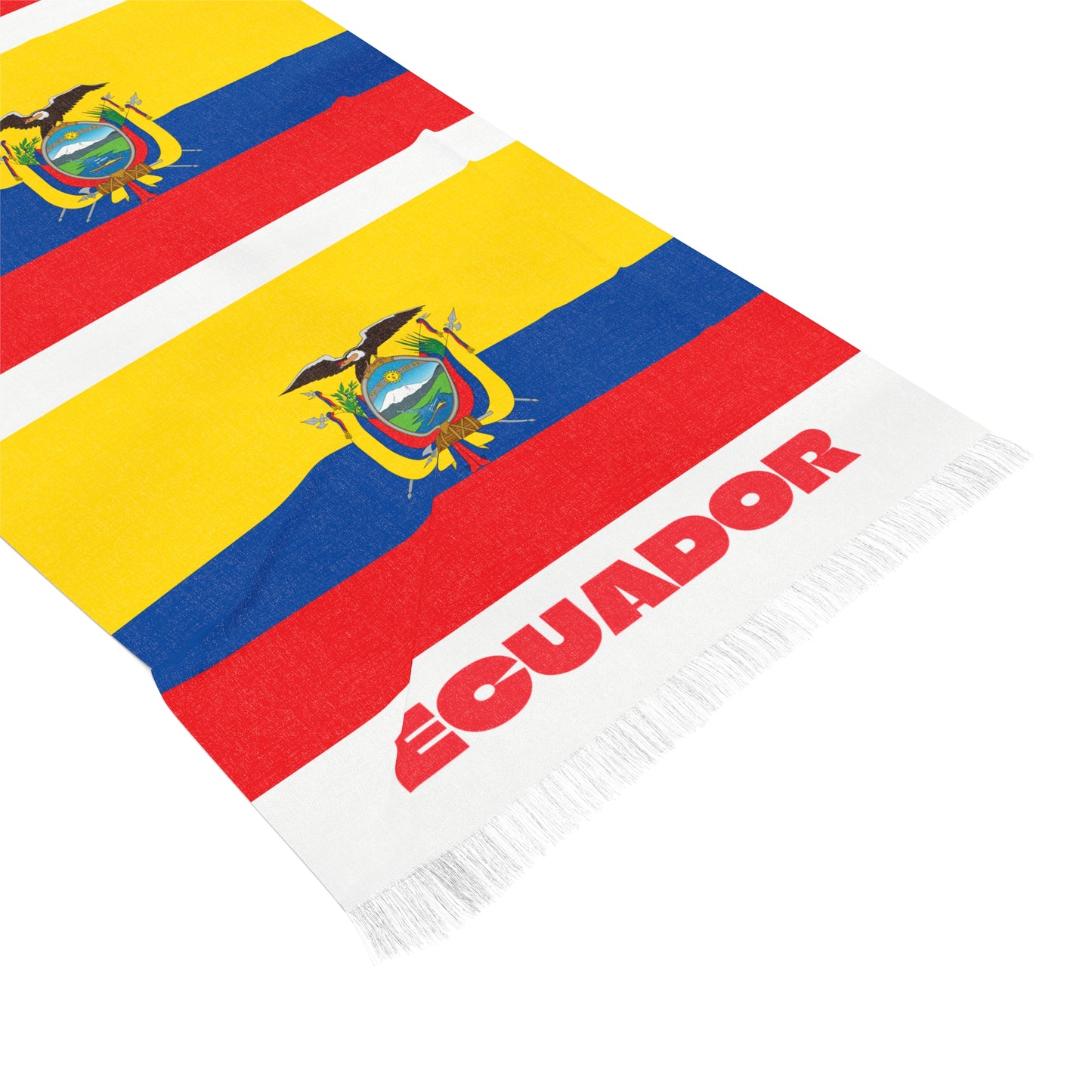 Ecuador Soccer Scarf - Ecuador Football Supporter Scarf with Flag (2026)