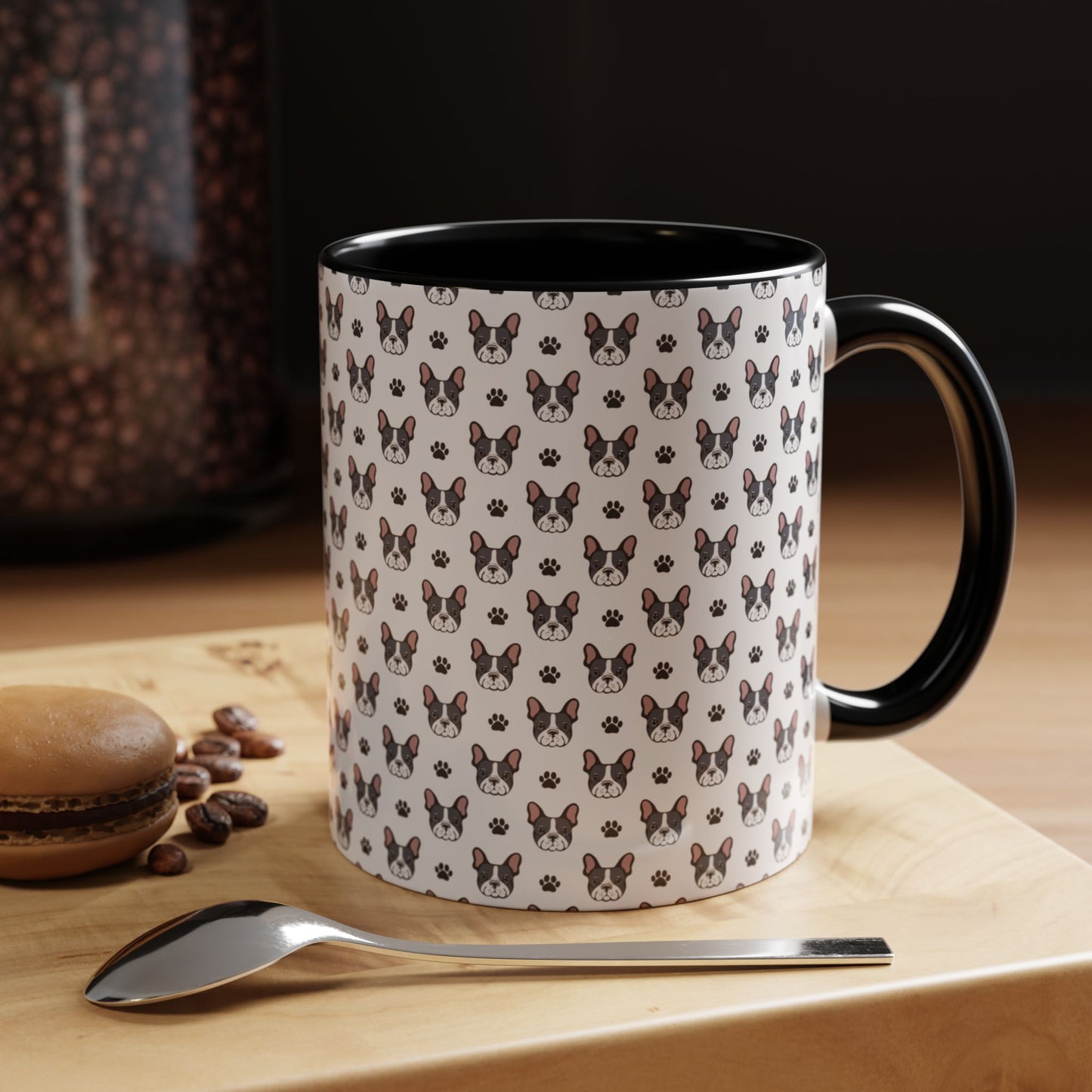 Cute French Bulldog Accent Coffee Mug | Pet Lover Gift, Animal Mug, Dog Lover Coffee Cup, Gift for Dog Owners, Frenchie Design
