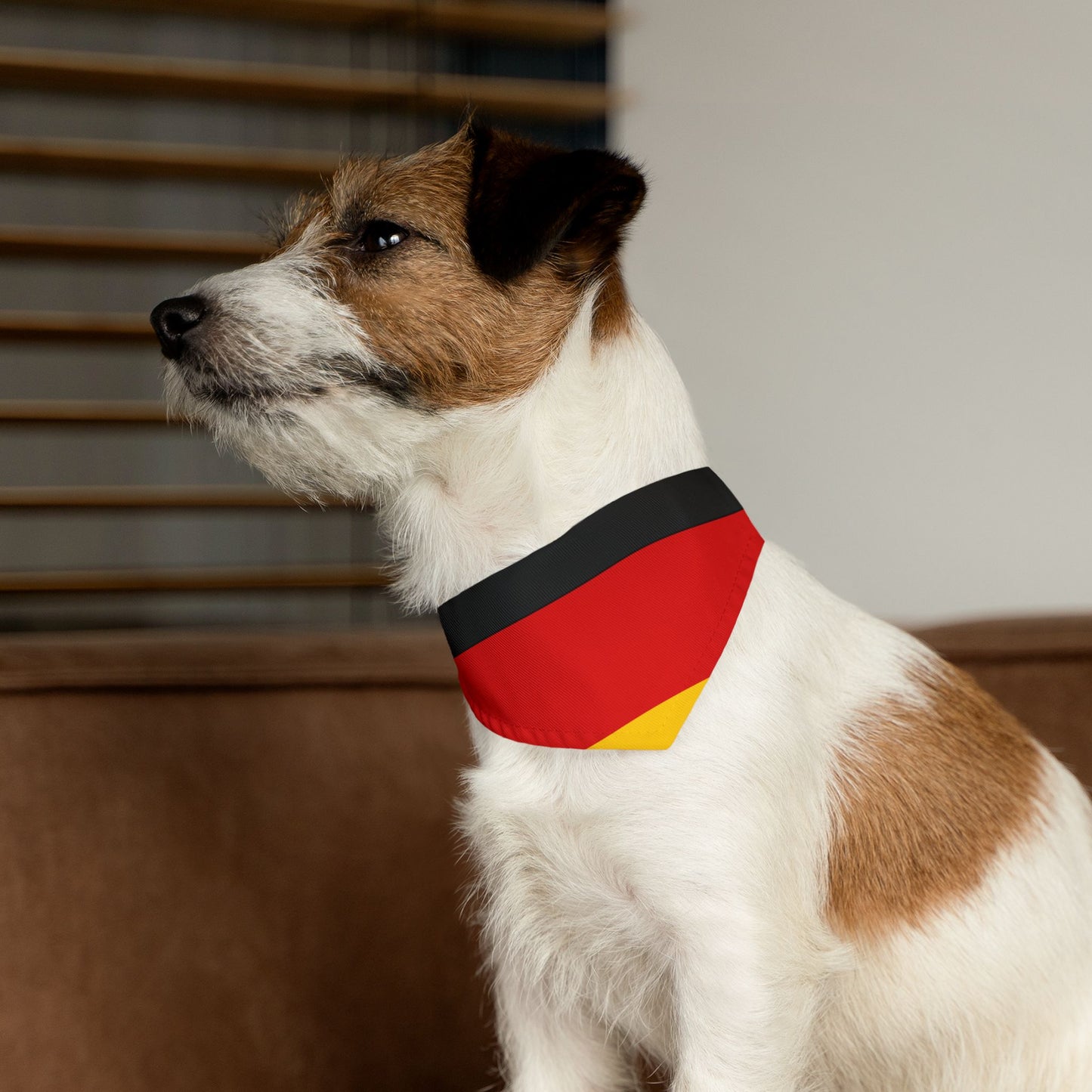 Germany Soccer Dog Bandana — German Flag Snap-On Pet Bandana, Fan Gear
