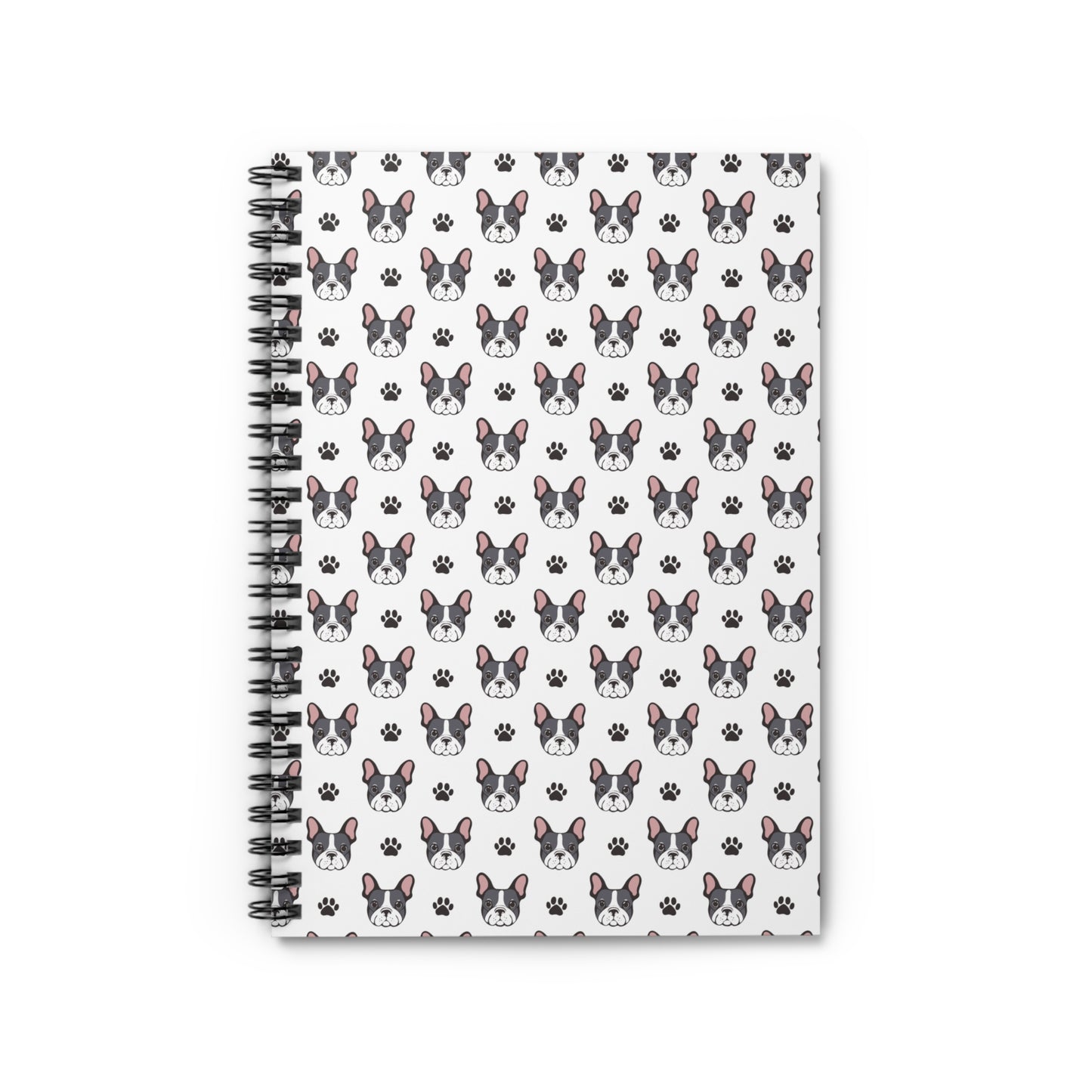 French Bulldog Spiral Notebook, Cute Dog Lover Journal, Pet Memory Book, School Supplies, Birthday Gift for Dog Owners