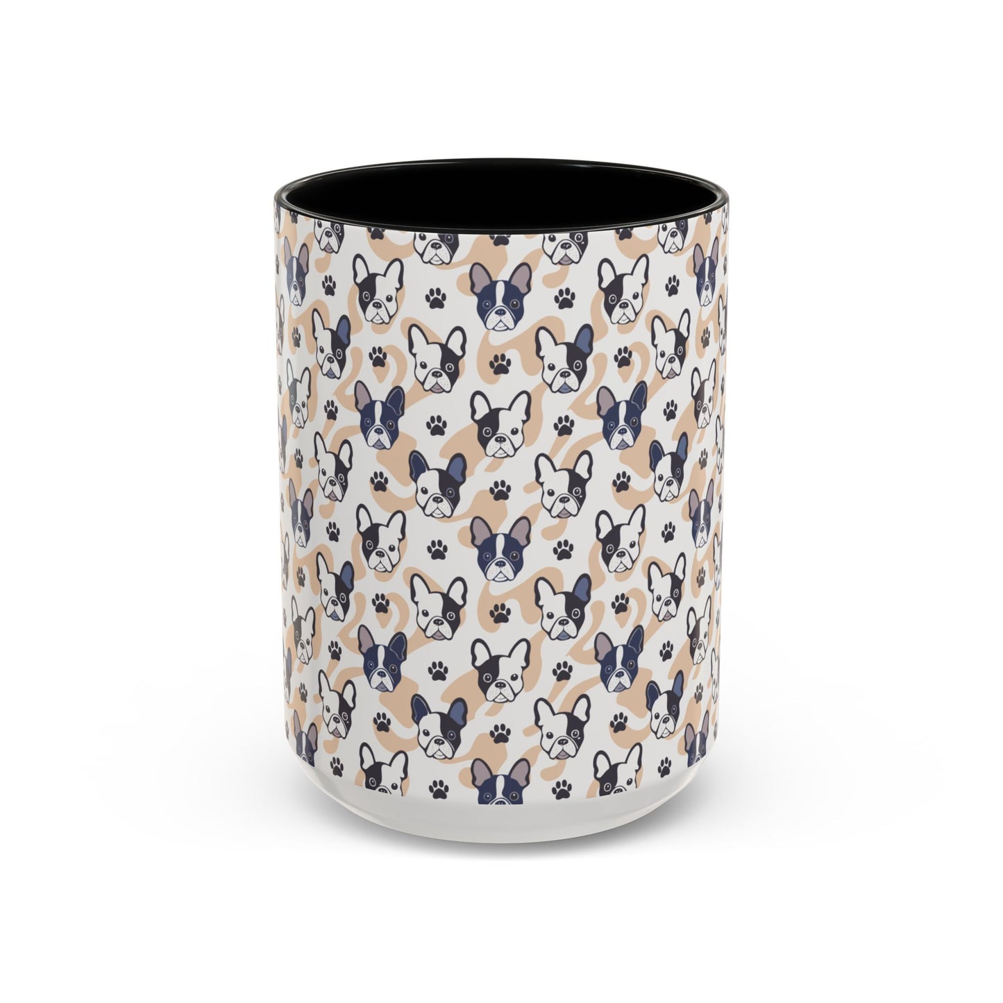 Cute Frenchie Print Coffee Mug - Perfect Gift for Dog Lovers, Animal Enthusiasts, Birthday Present, Home Office Decor, Pet Memorial