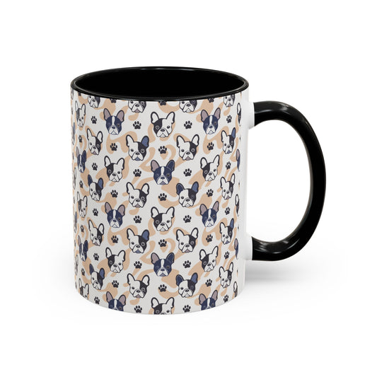 Cute Frenchie Print Coffee Mug - Perfect Gift for Dog Lovers, Animal Enthusiasts, Birthday Present, Home Office Decor, Pet Memorial